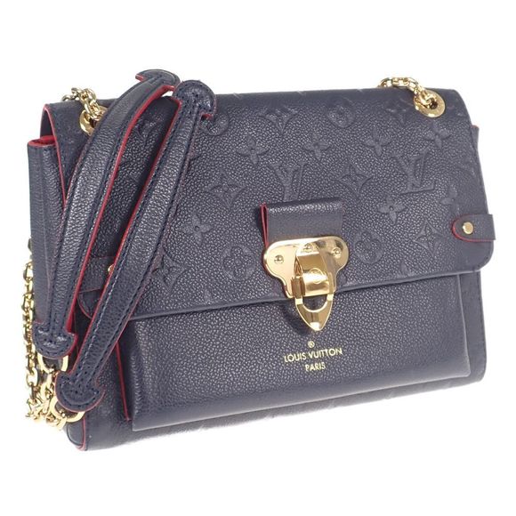 Louis Vuitton Vavin PM Shoulder Bag Emplant Marine Rouge Gold Hardware - Picture 1 of 10